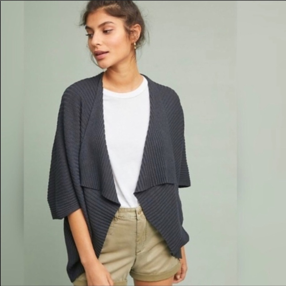 NWT Anthropologie Amanda Ribbed Kimono